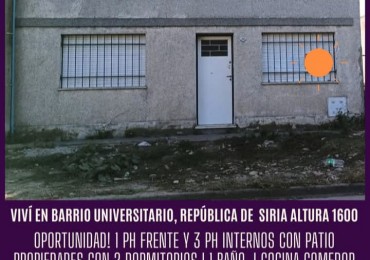 Vendemos ph en barrio universitario